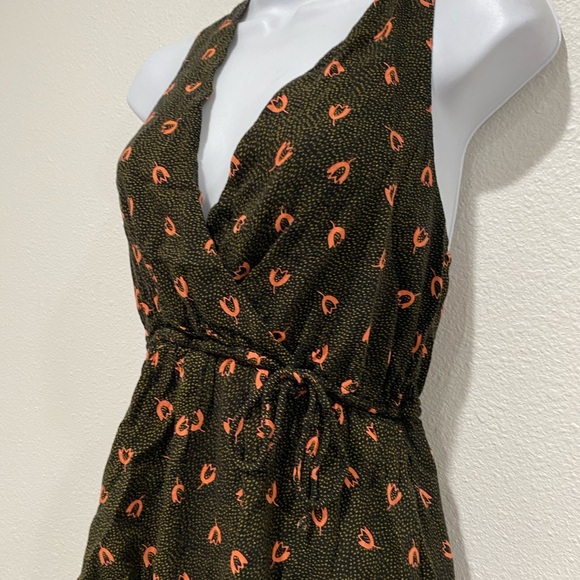 L UO Out From Under Romper Black Pink Floral Xs - Picture 6 of 8